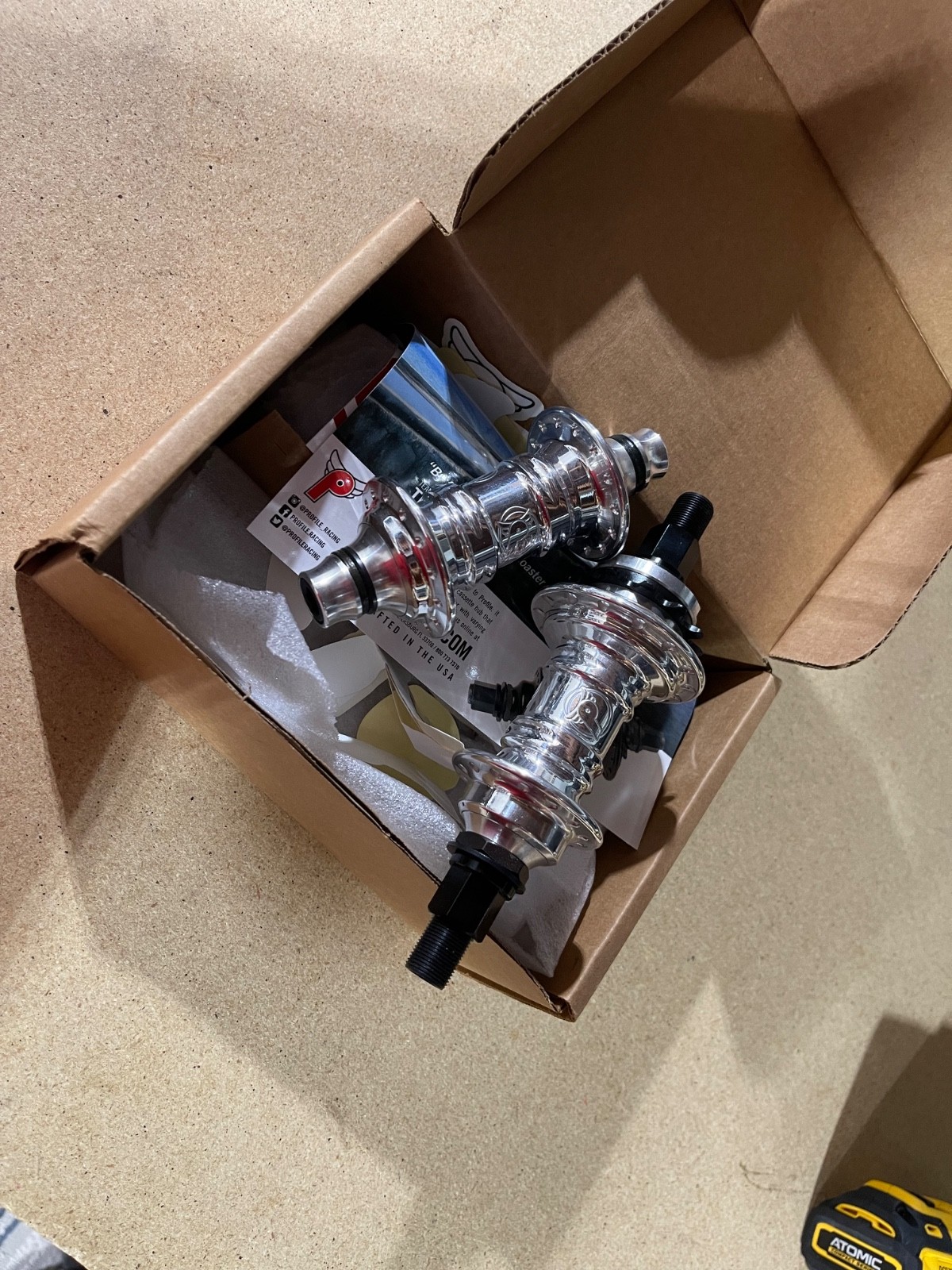 PROFILE RACING BMX MINI HUB SET 12T 24H BRAND NEW POLISHED 14MM AXLE