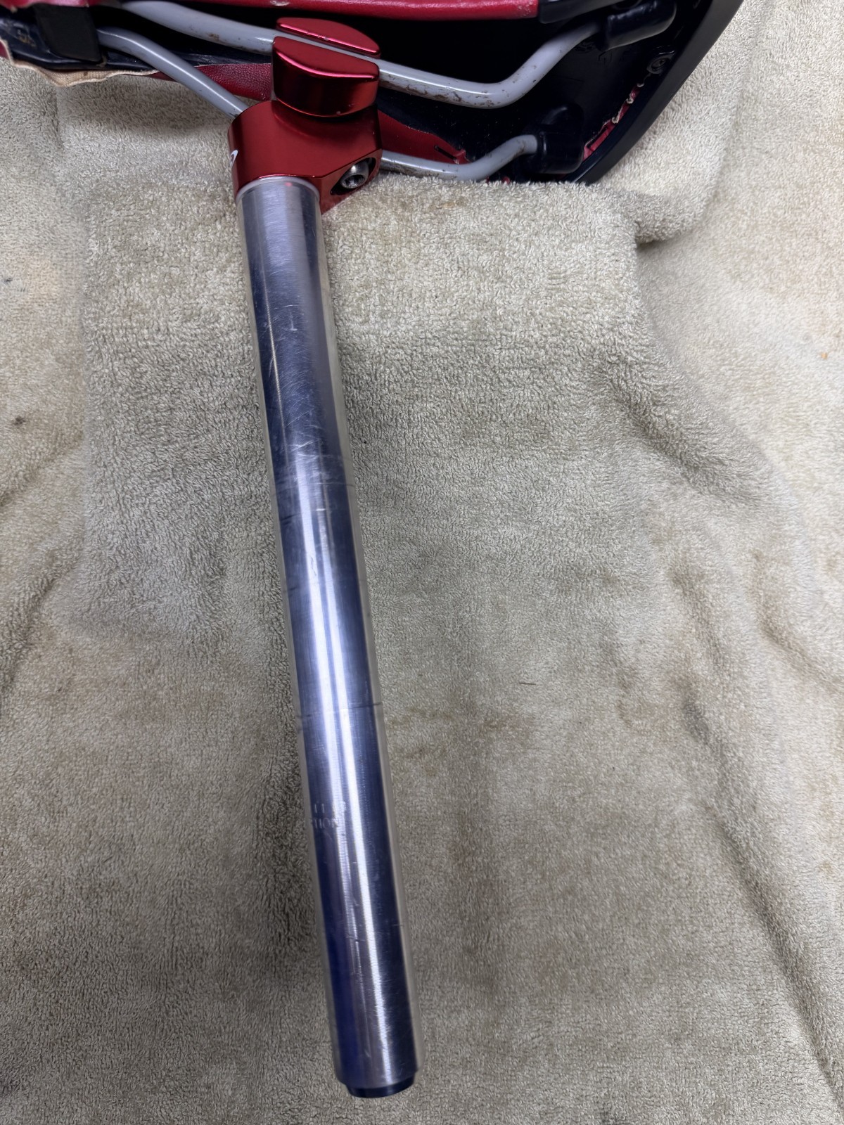 Vintage Mid-School BMX 96 Schwinn XS Seat & Post – Red – Clean 6/10