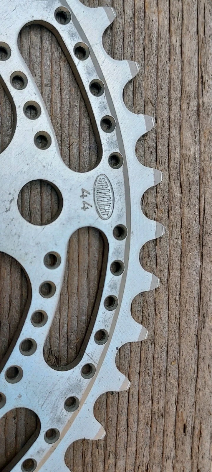 Vintage Stronglight Chainring 44t Drillium 86mm BCD – Eroica Bike