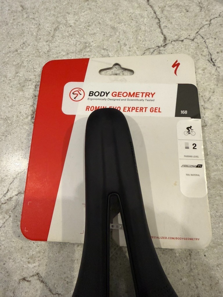 Specialized Romin Evo Expert Gel 168mm Hollow Ti Saddle – New