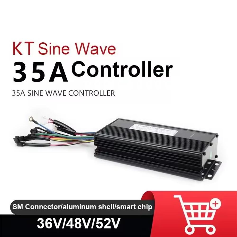 E-bike 36V 48V 52V Brushless KT 35A Sine Wave Controller WP/SM For 1500W Motor