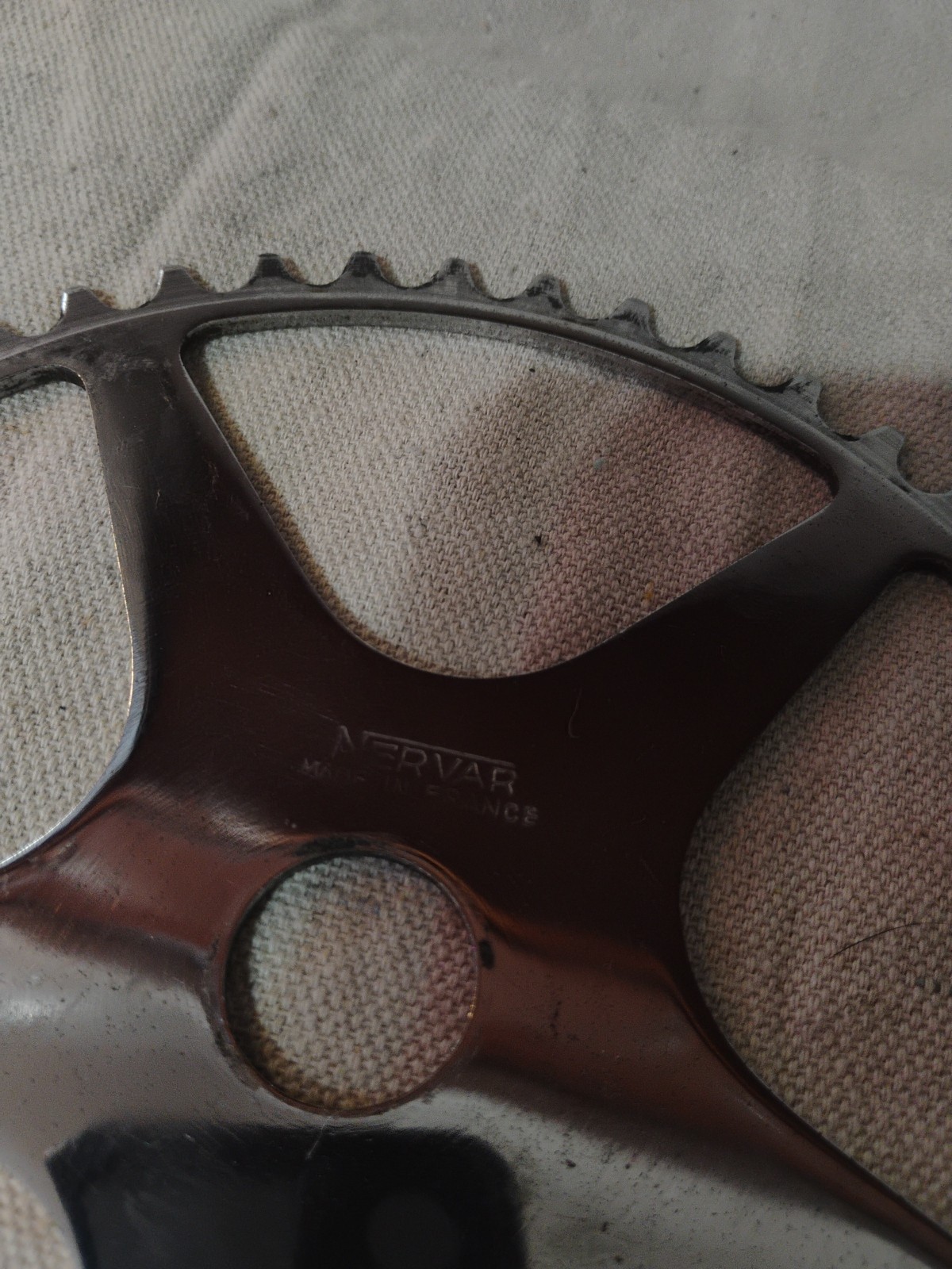 Vintage Nervar Chainring 47T Sprocket Made In France Chrome
