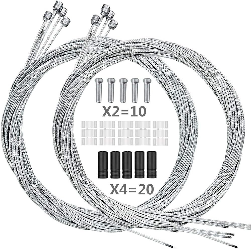 10PCS Bike Shift Cable, Professional Bicycle Shift Wire Kit for Mountain and…