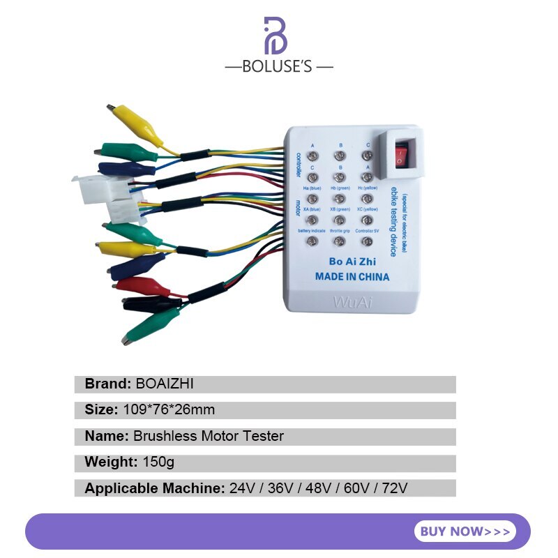 Electric Bicycle Controller Motor Tester 24-72V, Power Tester, Controller Tester