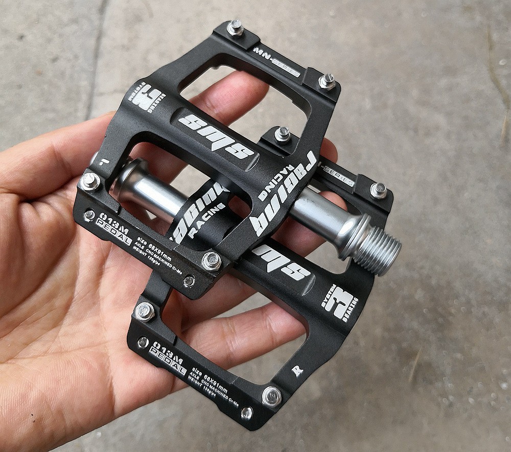 CNC Aluminum Road MTB Folding Bike Bicycle Pedal Flat Pedals 3 Bearings Small