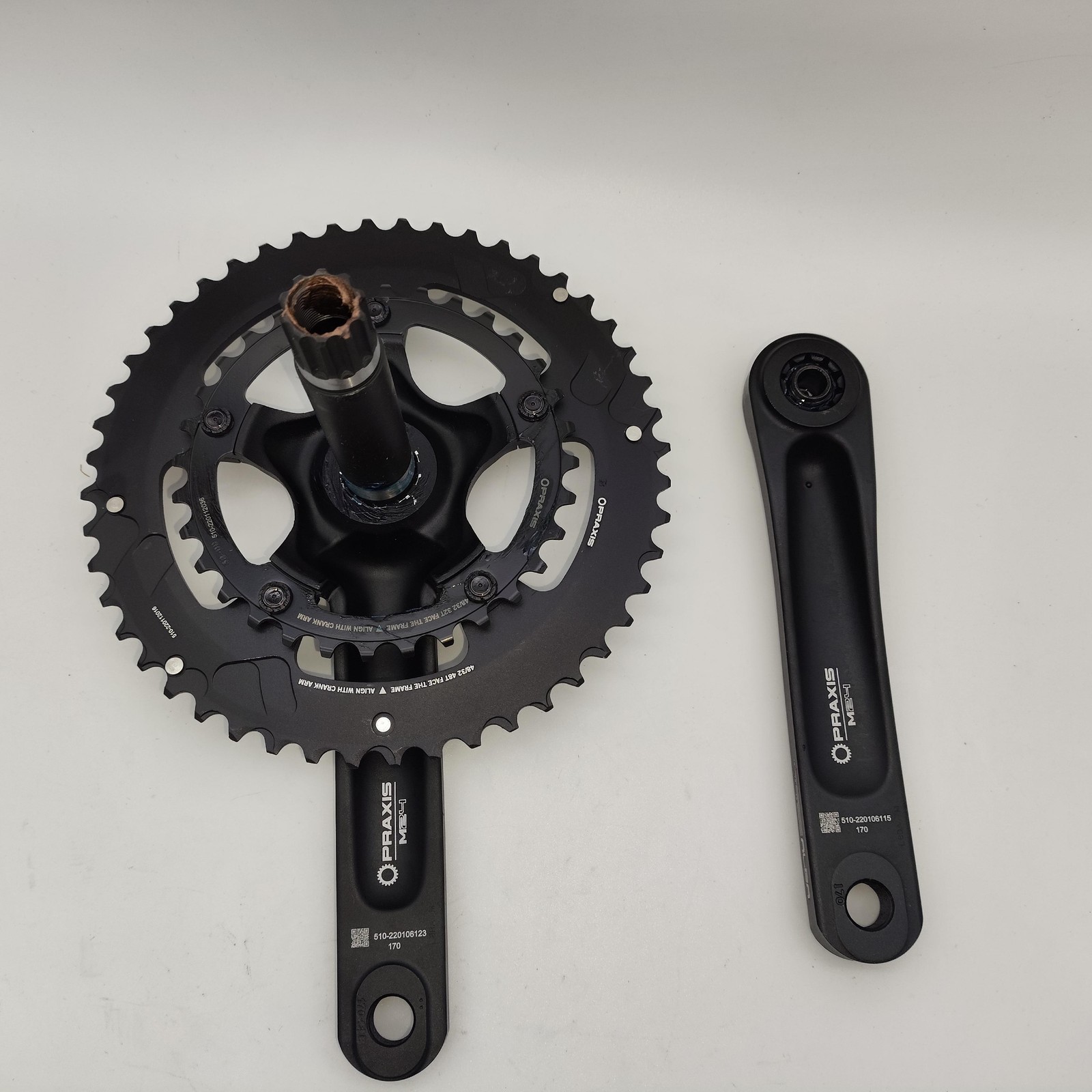 Praxis Alba 48/32T 170mm M24 Alloy Road Gravel Bike Crankset Include BB