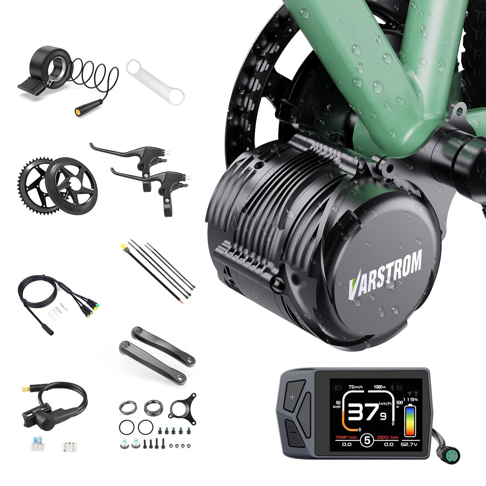 Tongsheng 48V750W Mid Motor Kit Torque Sensor Ebike Conversion Kits EKD Display