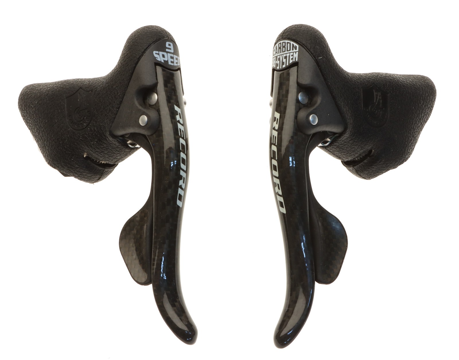 Campagnolo Record 9 Speed Carbon Ergopower Brake Levers Shifters 2001 NOS NEW