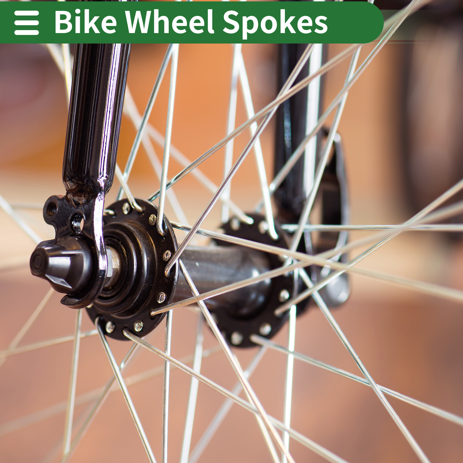 1 Set 14G 231mm Length Bicycle Spokes Nipple Carbon Steel Black Universal