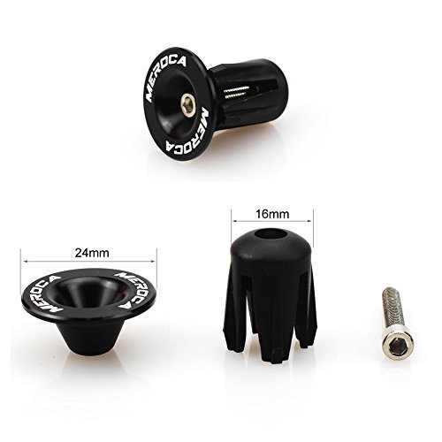 Bar End Plugs 2 Pack Aluminum Bar Ends Handlebar End Plugs Handlebar Black
