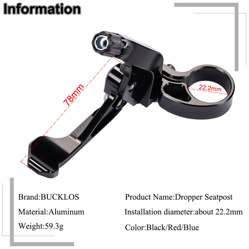 MTB Bicycle Dropper Seatpost Remote Wire Control Road Adjustable Seat Post Lever