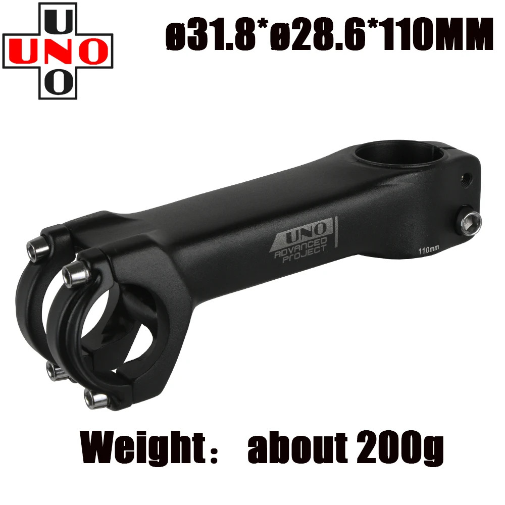 UNO Bike Stem Ultralight Road Bike Stem Fork-7 Degree 28.6Mm 31.8Mm 70/80/90/100