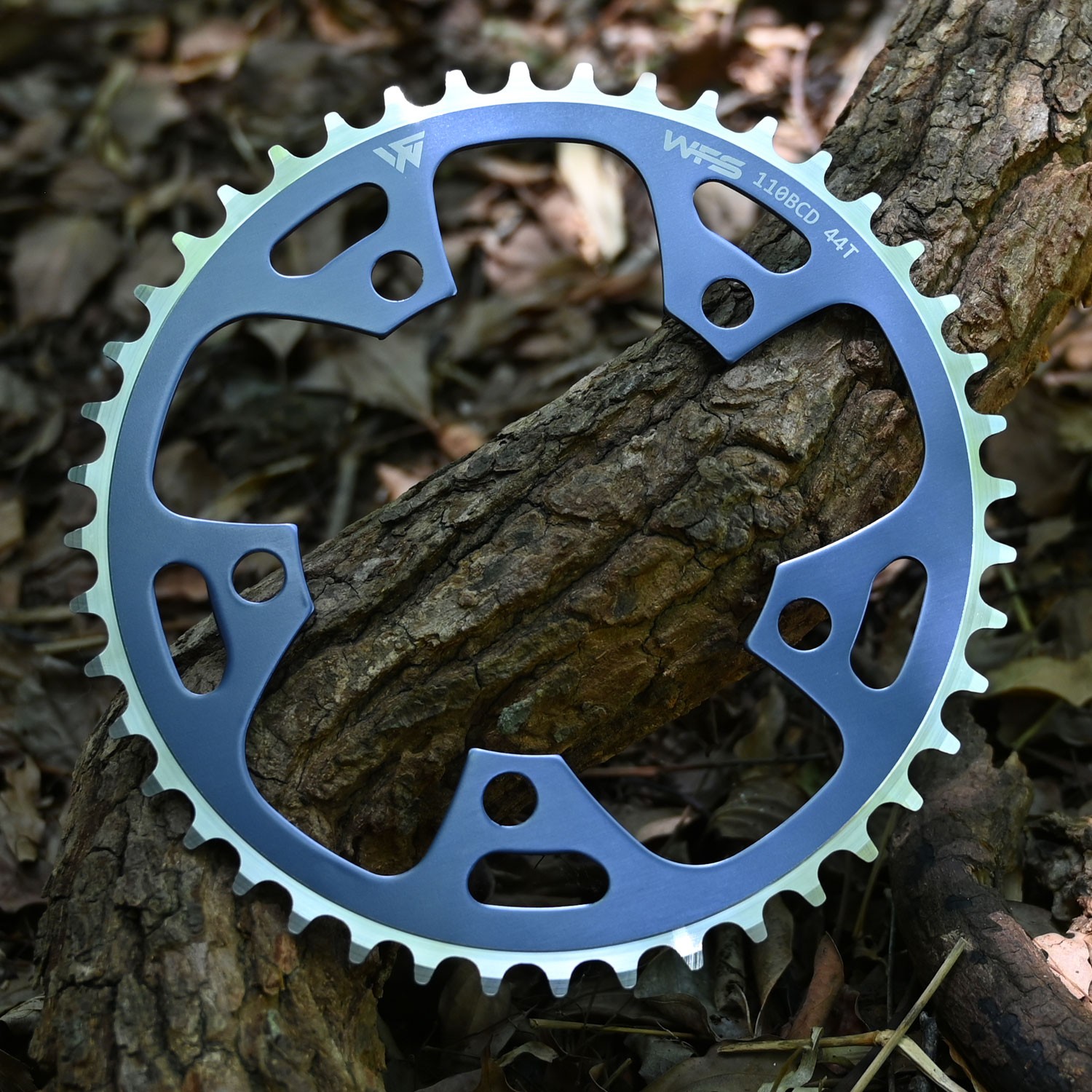 WFS Pulsar Chainring 44T 1/8″ 110mm Old School BMX Single Speed Fixie ,GrayxBlue