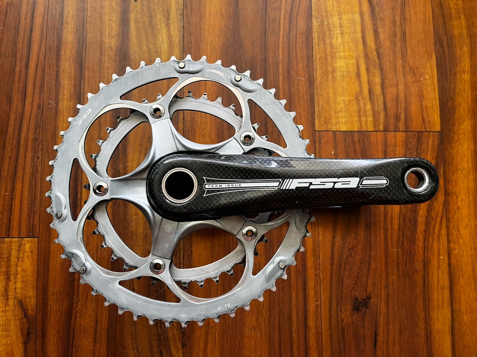 FSA Team Issue Carbon Crankset 175mm Length 53/39