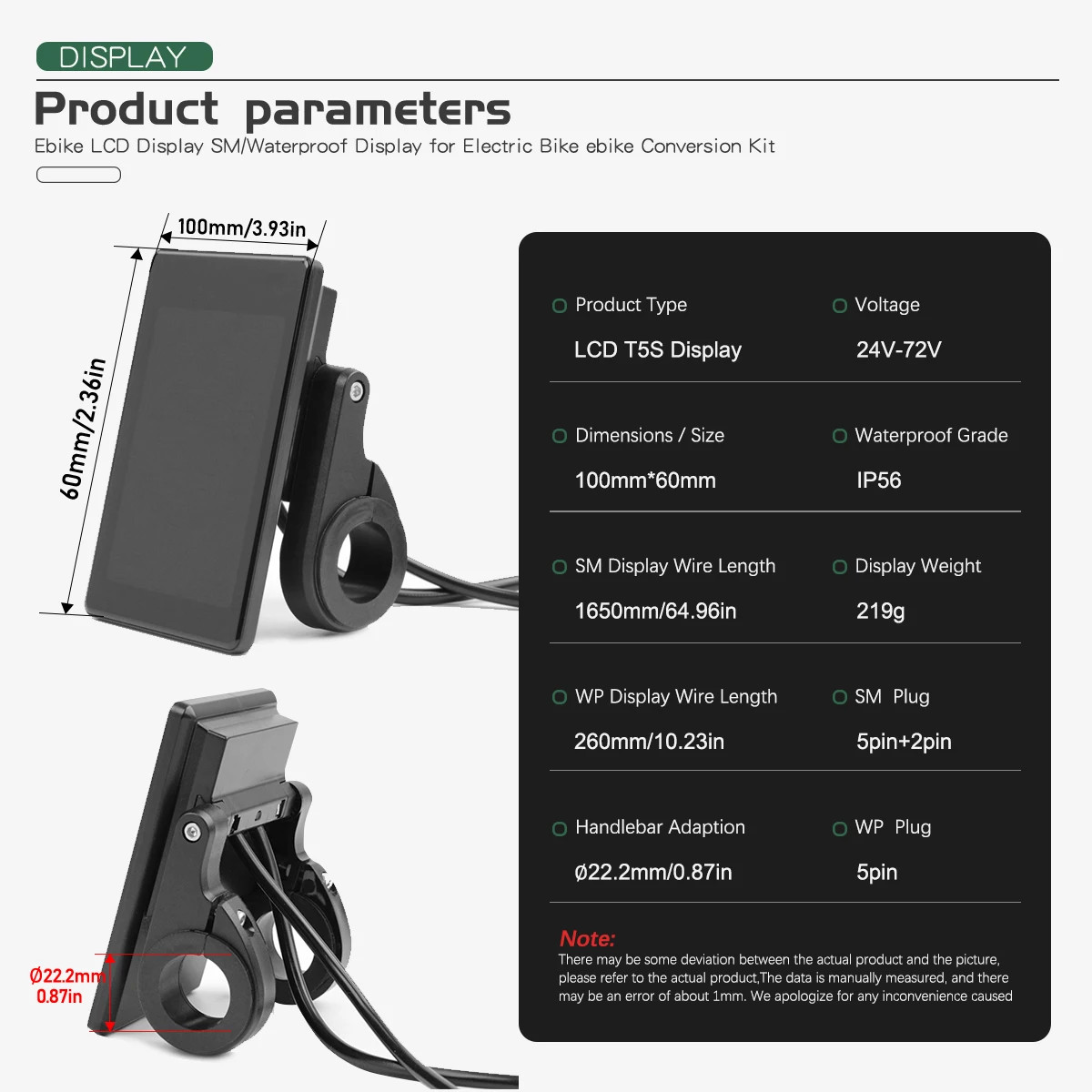 E-bike Display For Protocol No. 2 Intelligent Controller 24V-72V Ebike Panel