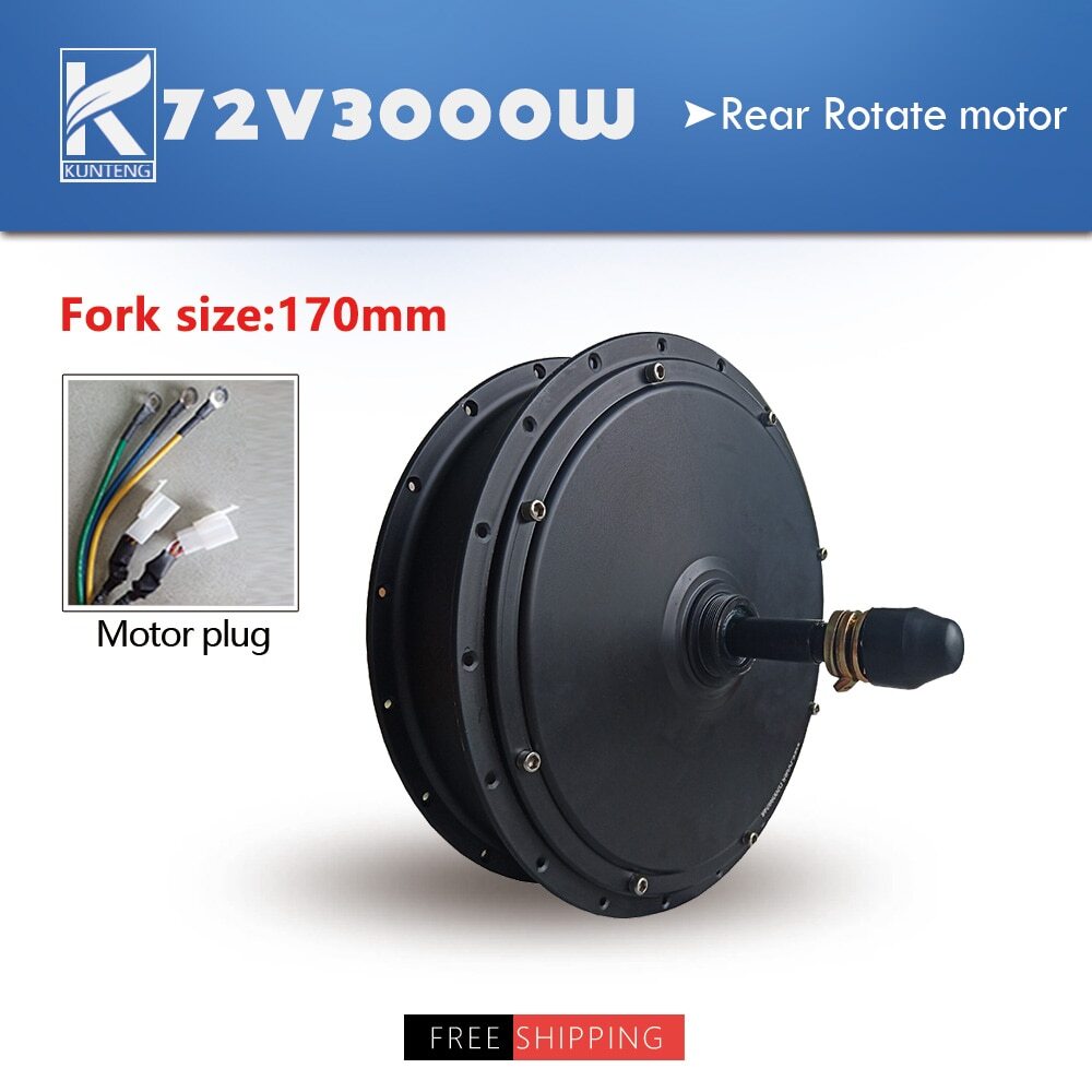 Fat Tire Bicycle 48V 1000W 1500W 72V 3000W Snow Ebike Brushless Gearless Motor