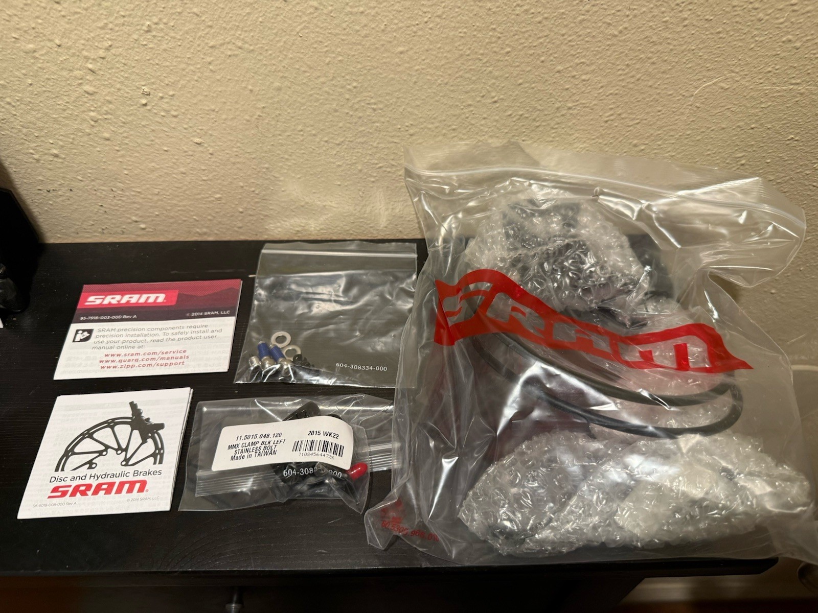 SRAM Guide RSC Front 950 mm w/Clamp Black For Disc Brake Only No Rotor New