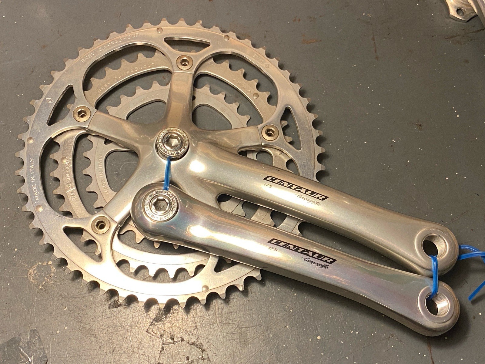 Vintage NOS Campagnolo Centaur Triple Crankset 9 Speed 175mm 50/40/30t