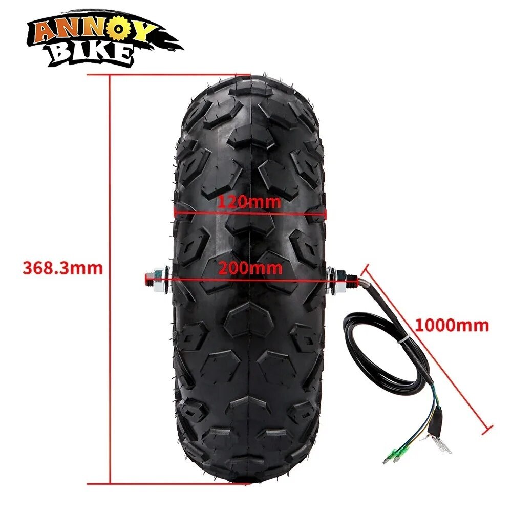 14.5 inch Electric Wheelbarrow Hub Motor Kit 24V 36V 48V 350W 500W 40 N.M