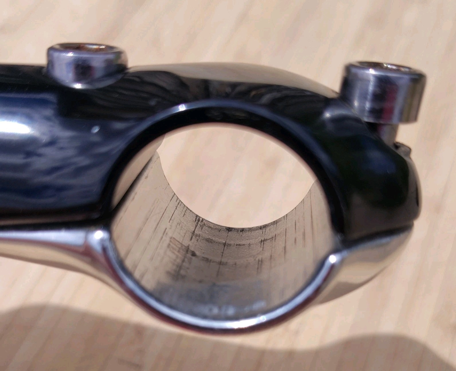 Giant EXT Pro NL Adjustable 22.2 quill stem 25.4 Clamp Black Silver EUC