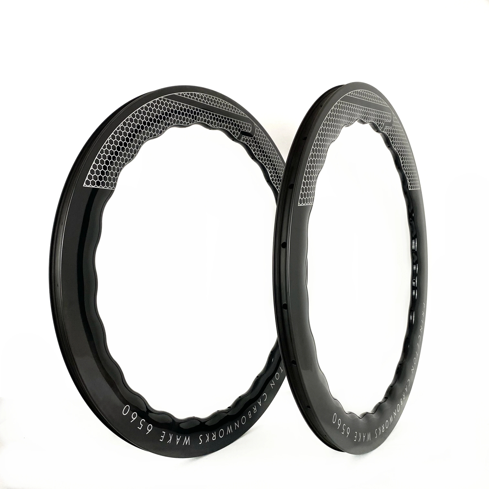 2 Pc 700C 6560 Carbon Fiber Road Bike Rims Disc/V Brake UD Matte/Glossy Finish