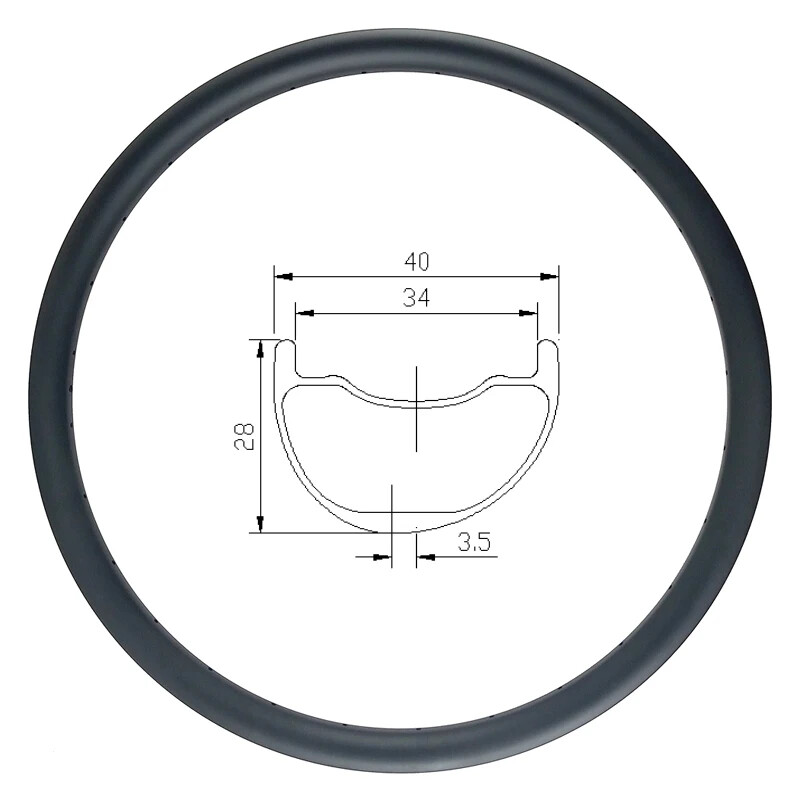 MTB Bike Carbon Rim 29er Asymmetry Tubeless Hookless 32 Holes UD Matte Glossy