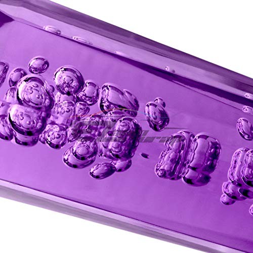 Shift Knob Stick Crystal Transparent Bubble Throw Gear Shifter 20cm Purple