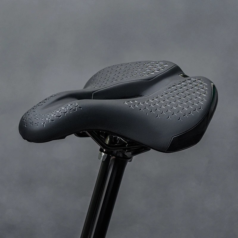 Bicycle Saddle MTB Road Bike Seat Cushion Shockproof Breathable Hollow Soft PU