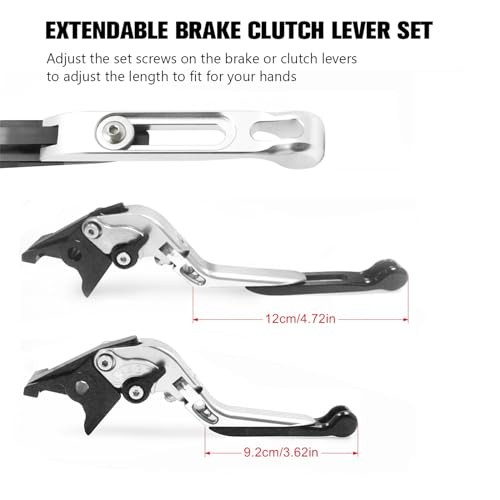 Brake Clutch Lever Set for YZF R7 2021-2026, Foldable Retractable Red
