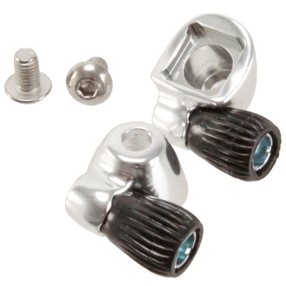 Yokozuna Aluminum Downtube Braze-On Housing Stops with Concave Mounting Surface