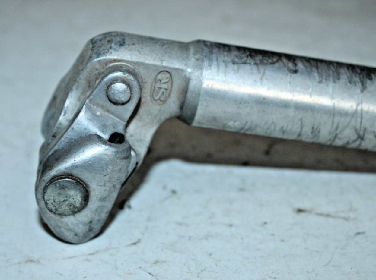 SR Custom Seatpost Seat Tube 200/27.2mm 30mm Offset Silver Adjustable Lean VTG ~