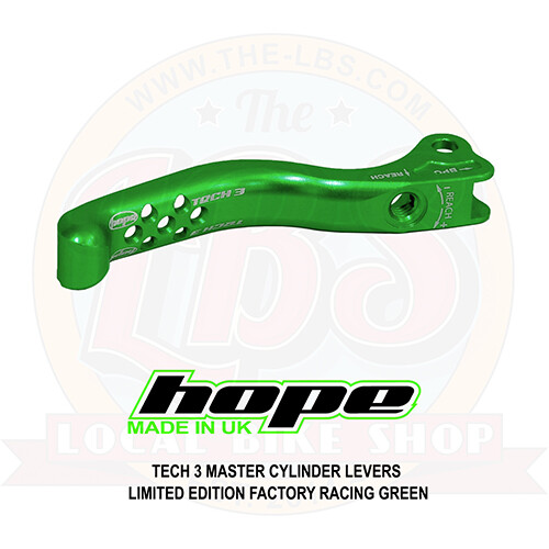 Hope Tech 3 Limited Edition Factor Racing Green Brake Lever Blade – Brand New