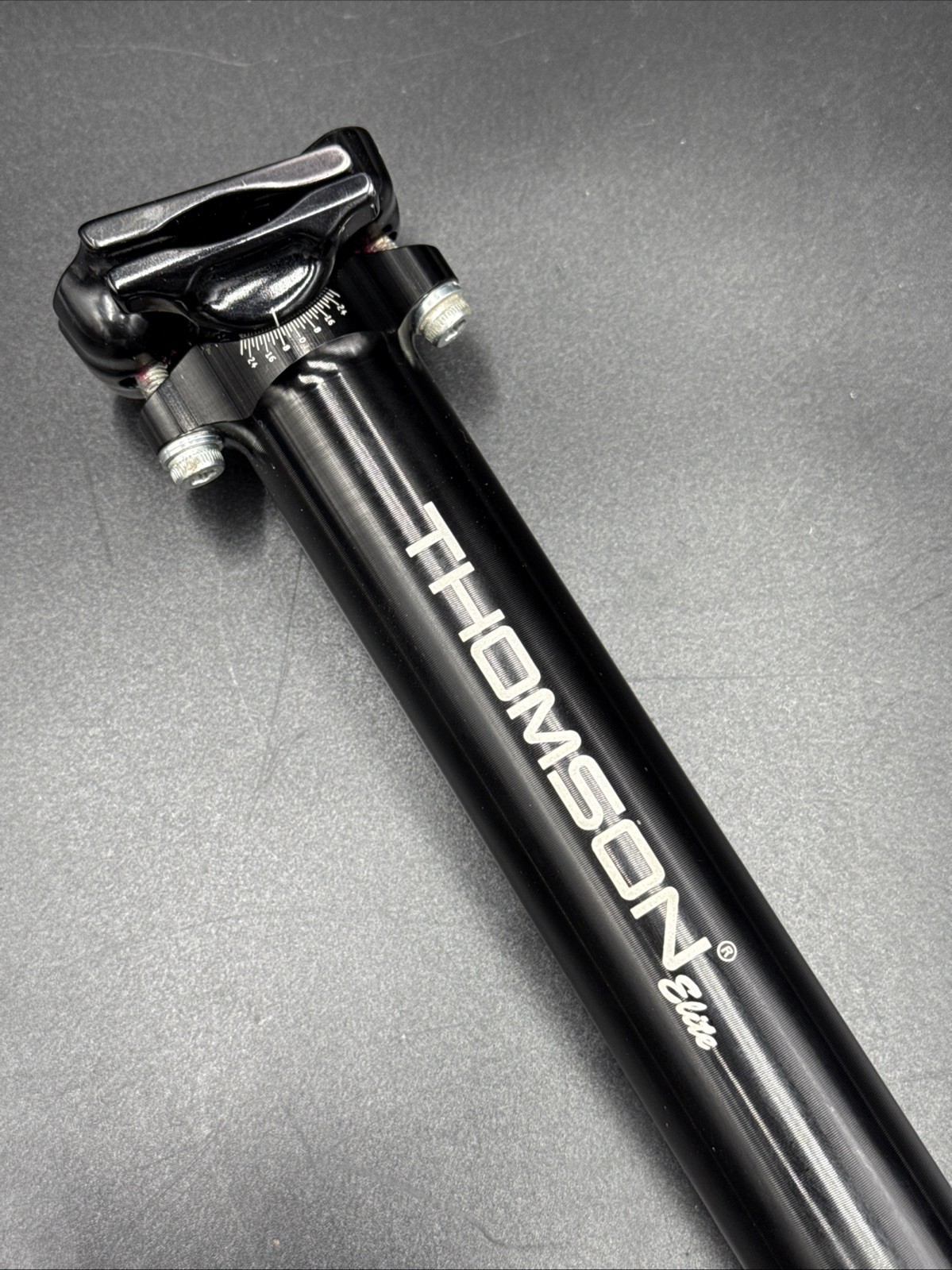 THOMSON Elite Zero Setback 30.9mm x 367mm Black Seatpost NEAR MINT USED
