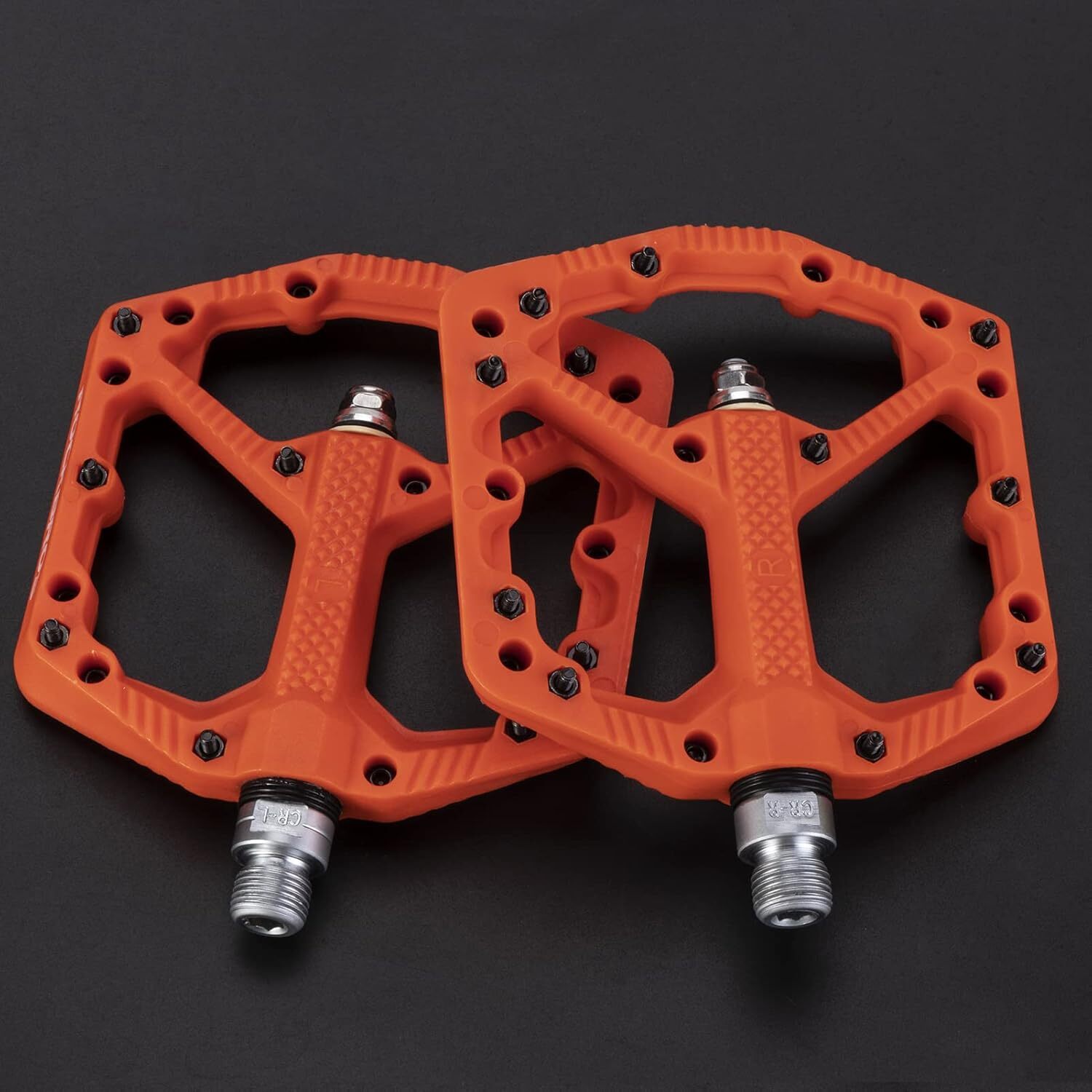 ROCKBROS Mountain Bike Pedals Nylon Composite Bearing 9/16″ Wide Platform Pedals