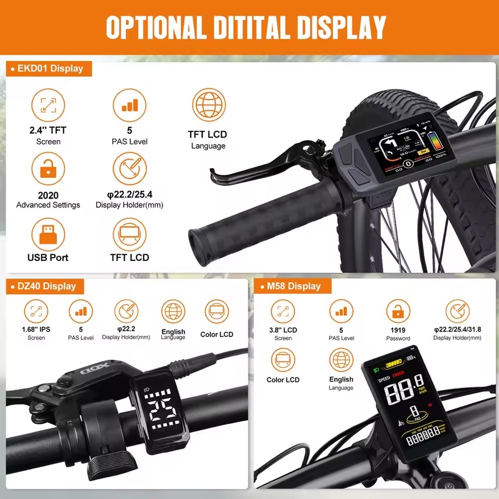 TSDZ16 48V1000W Mid Drive Motor-Upgrade Max 160N.m Torque Ebike Conversion Kits