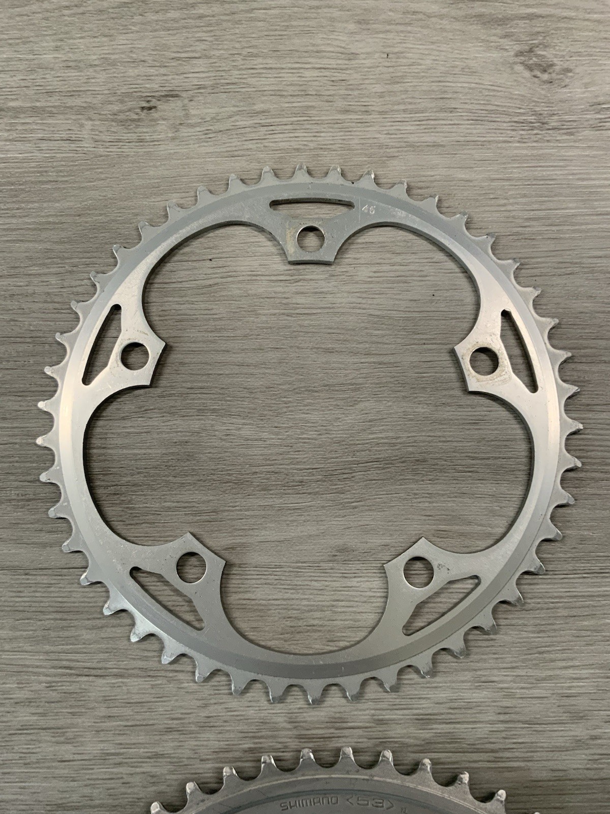 SHIMANO SUGINO CHAIN RINGS (2) 53-46 TOOTH 130 BCD 6, 7, 8 SPEED