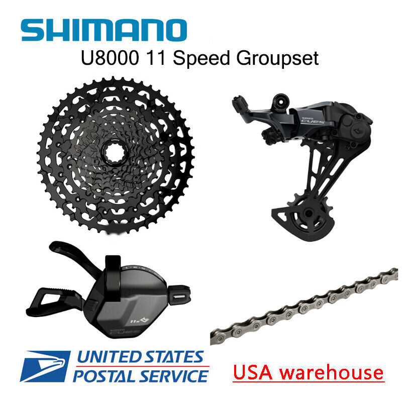 Shimano CUES U8000 11 speed 4pcs Groupset Cassette Shifter Rear Derailleur Chain