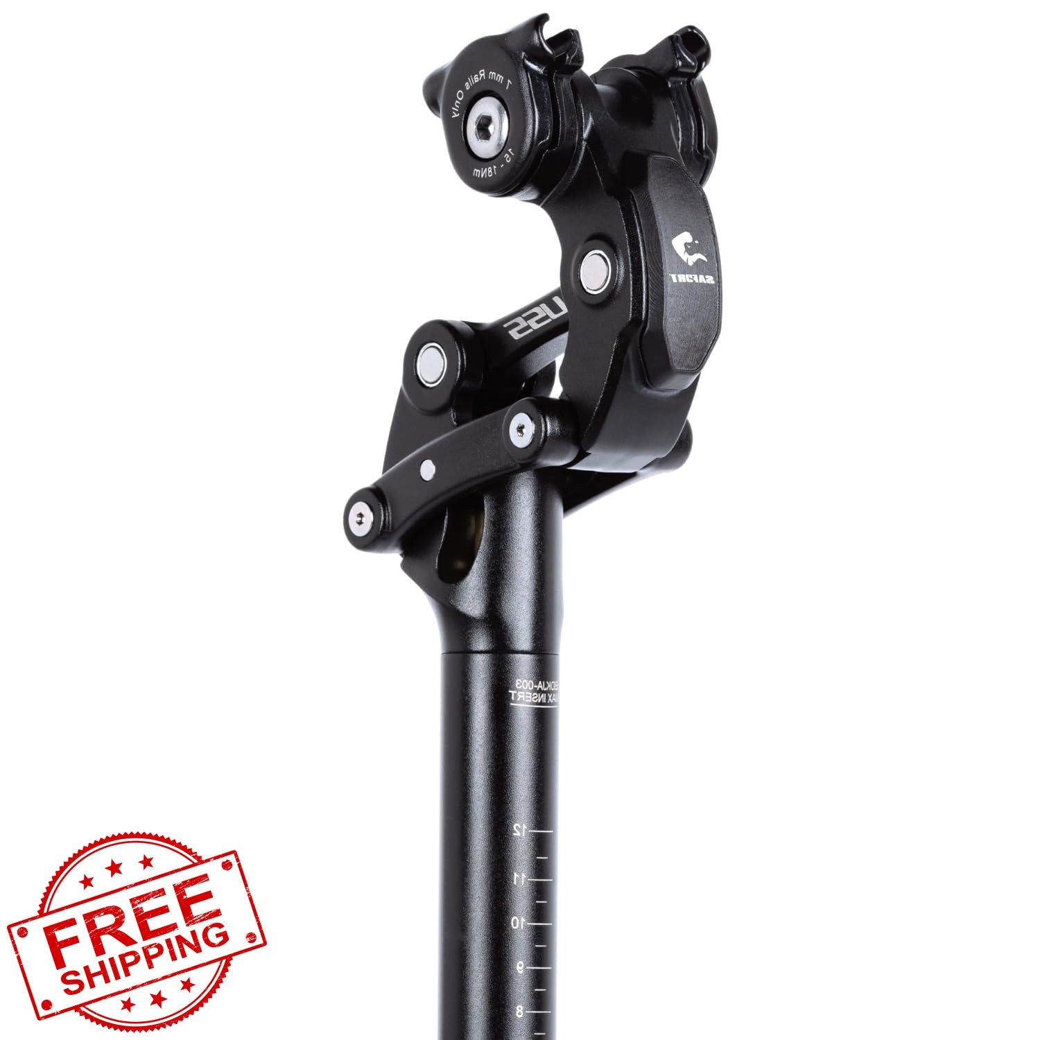 Inkesky SAFORT SP19 30.9x365mm Black Seatpost