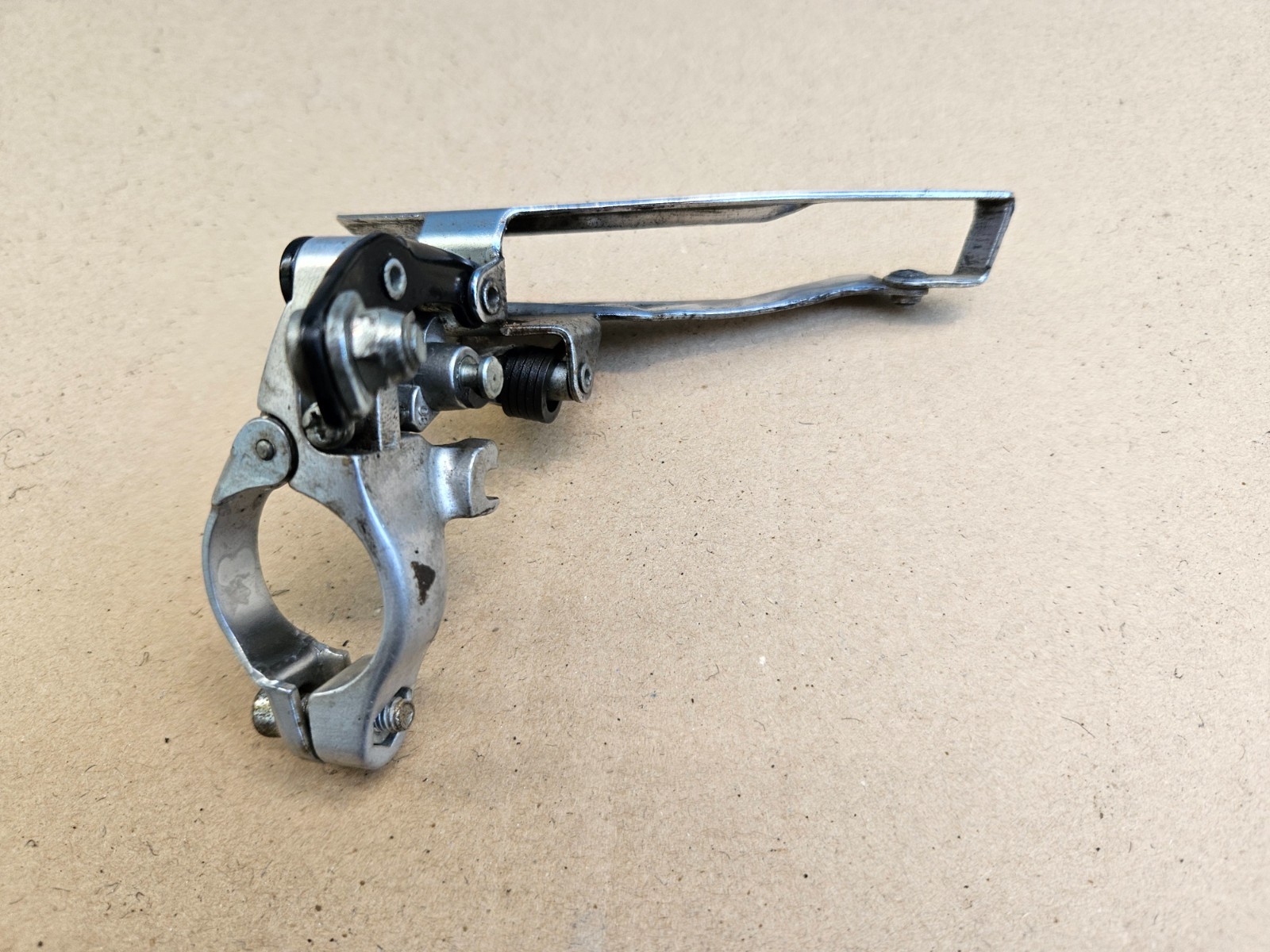 Vintage Suntour XCM Triple Front Derailleur 28.6mm Clamp Bottom Pull low miles