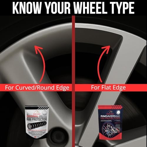 Red Alloy Wheel Rim Protectors by Rimsavers – Fits 22″ x 4 Rims