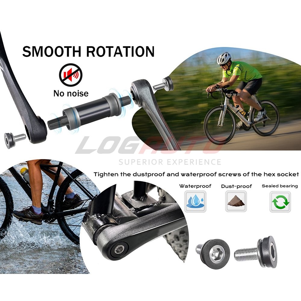Bicycle Bottom Bracket Square Taper Sealed Bearing Bike 68mm 80mm 100mm Crank BB
