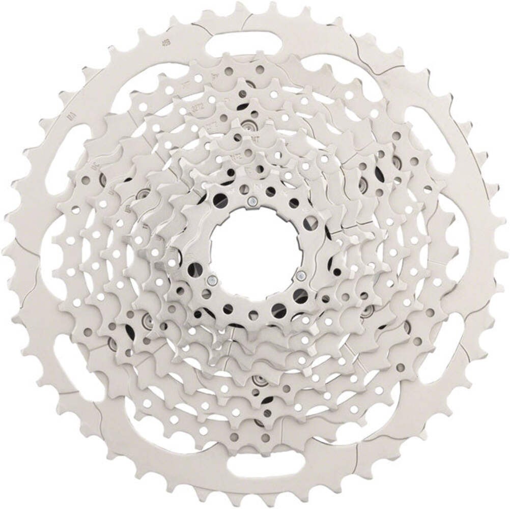 Shimano Deore CS-M4100-10 Cassette – 10-Speed, 11-46t, Silver