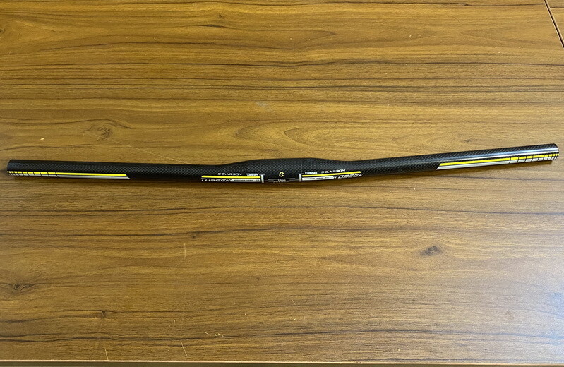 Carbon 3K MTB XC Road Bike Flat bar Bicycle Handlebar 31.8*580-640mm Yellow
