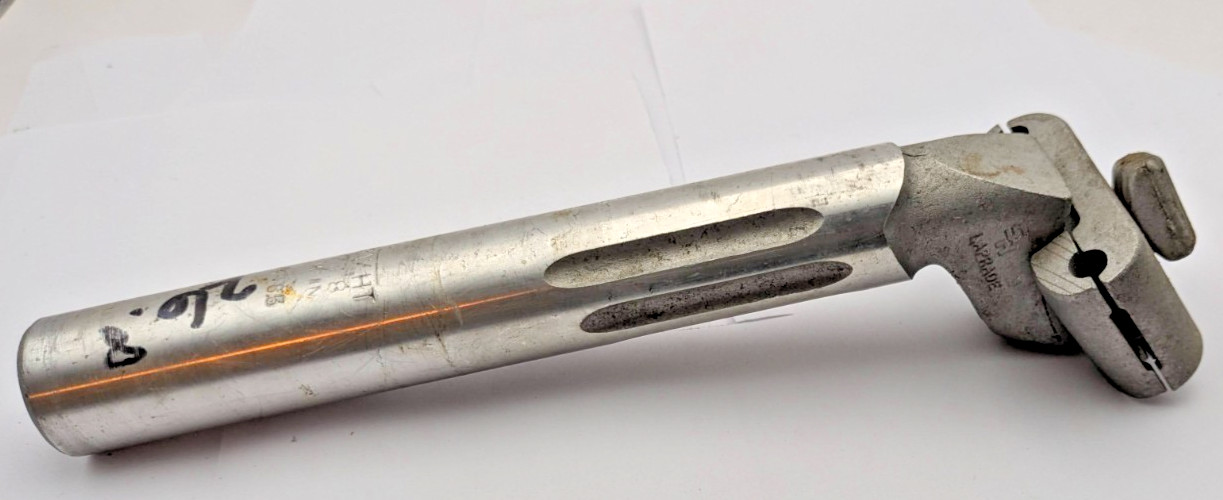 SR LAPRADE SAKAE ALUMINUM SEATPOST 26.8 MM SILVER FLUTED JAPAN K-85