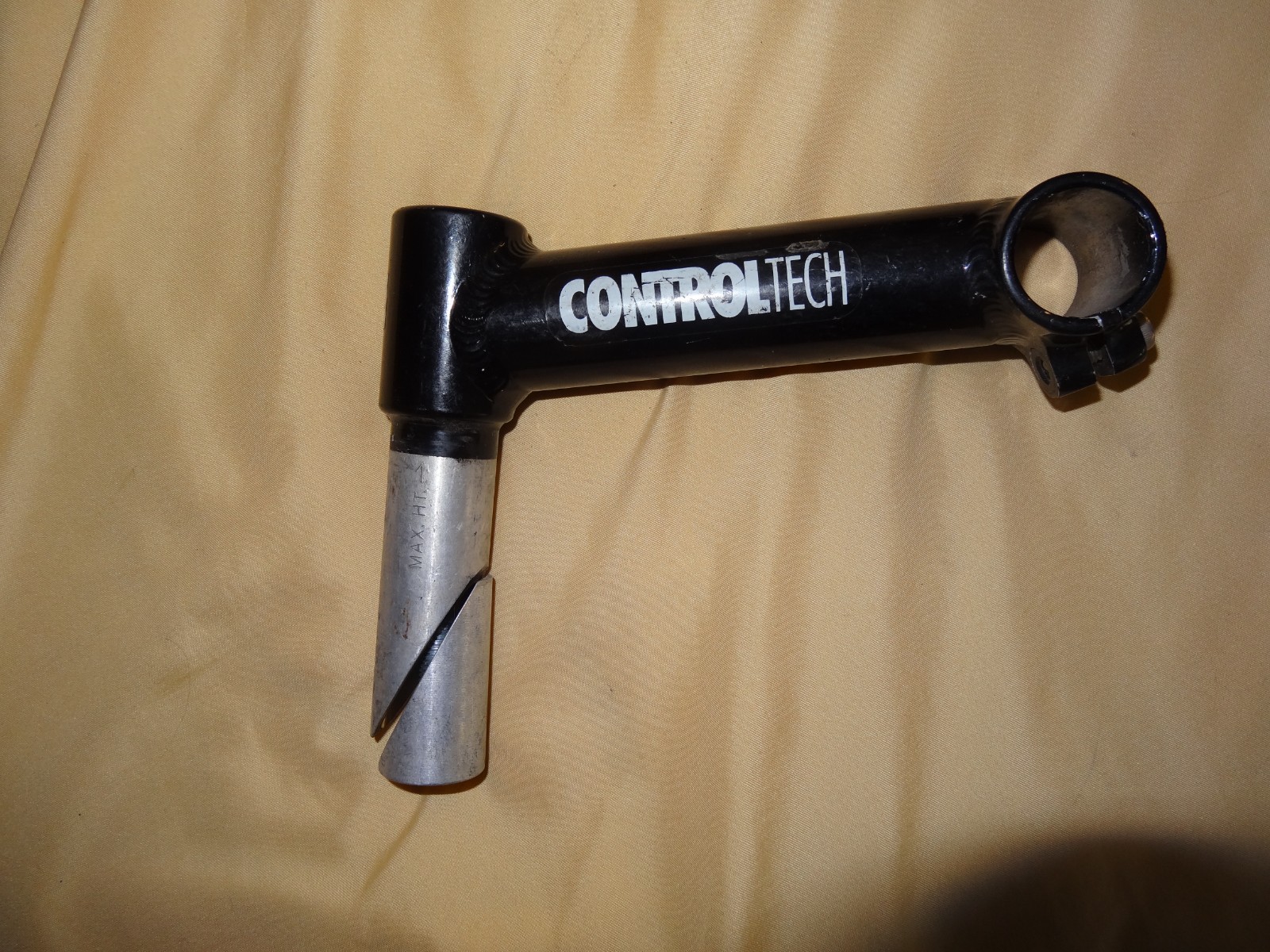 Vintage Control Tech Stem 1 1/8 Threaded Quill 140 mm Black 25.4 mm Used
