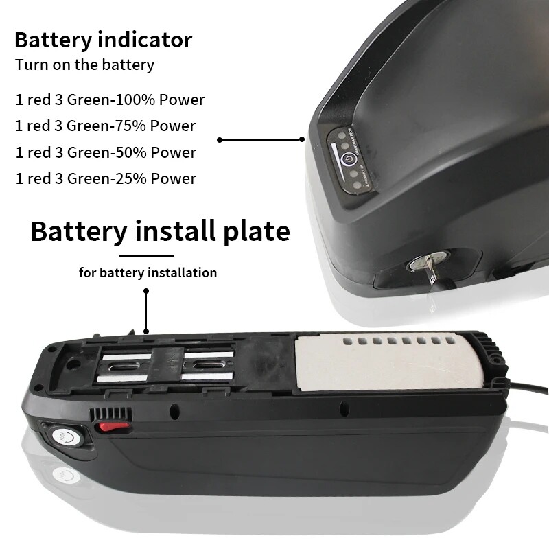 48V 52V 30AH Jumbo/New Hailong Battery for 0W-1500W Ebike Electric Bike 40A BMS