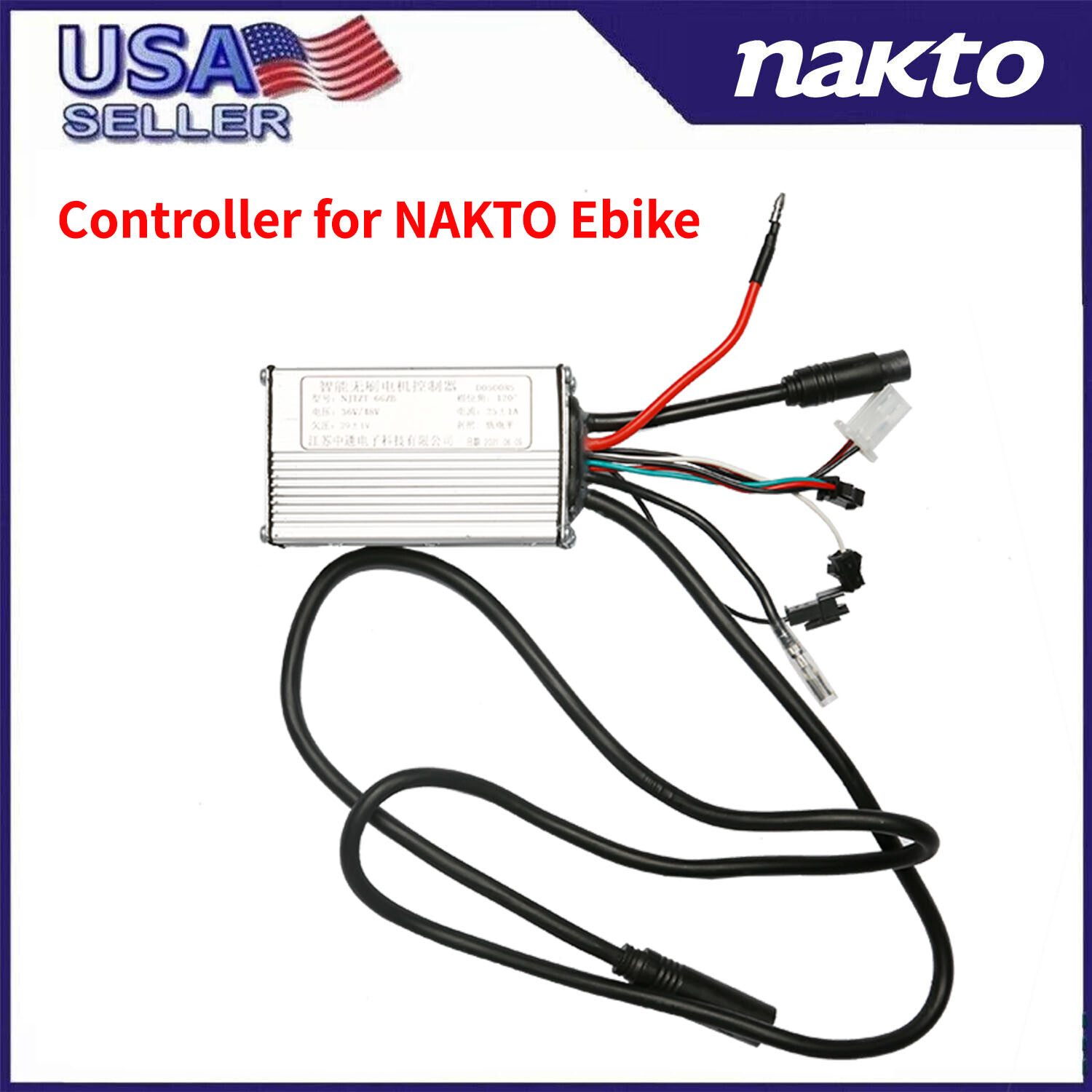 Ebike controller Replacement, Electric Bike Controller for NAKTO Ebike USA