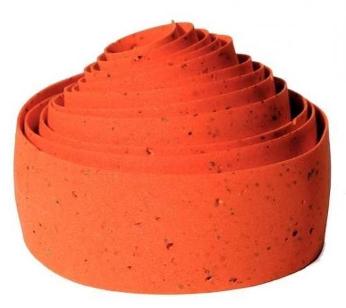 Road Handlebar Tape Orange EVA Cork 45g Set 2 Tapes Plugs Stickers Wrapping