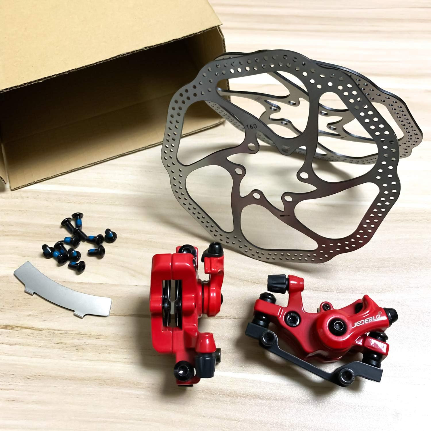 Bike Disc Brake Kit, Including Front and Rear Caliper, 160Mm Rotor, Mechanic Too