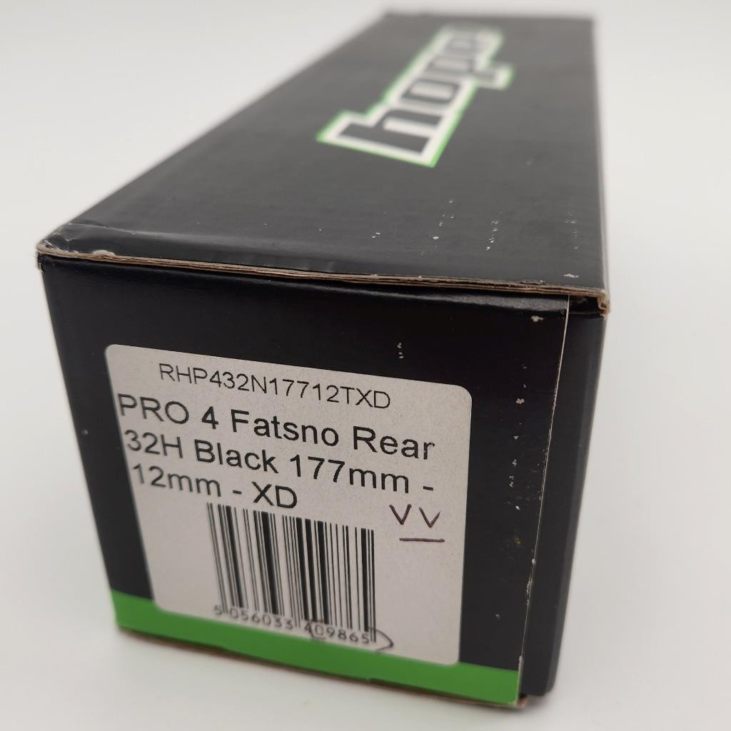 Hope Pro 4 Fatsno 32H Rear 12 x 177mm XD Bicycle Hub Black – NOS